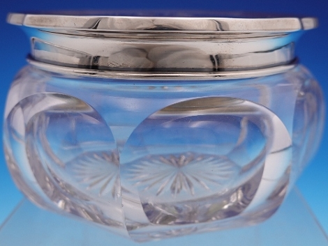 Powder Jar D5738 with glass and sterling lid 4